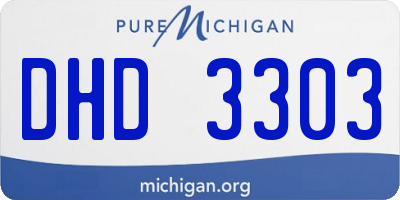 MI license plate DHD3303