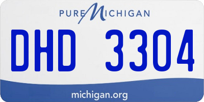 MI license plate DHD3304