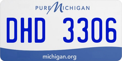 MI license plate DHD3306