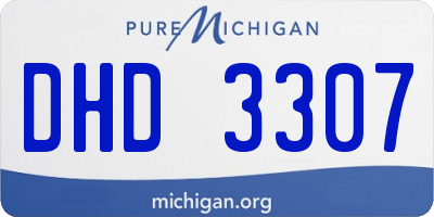 MI license plate DHD3307