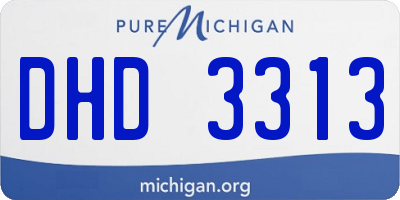 MI license plate DHD3313
