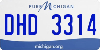 MI license plate DHD3314