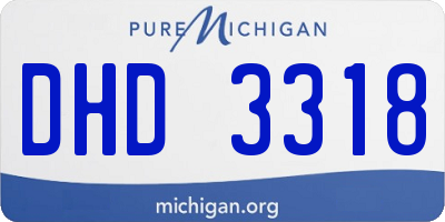 MI license plate DHD3318