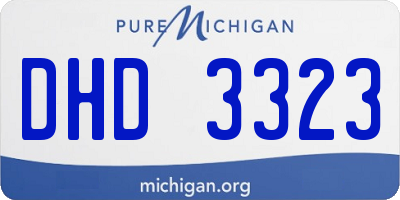 MI license plate DHD3323
