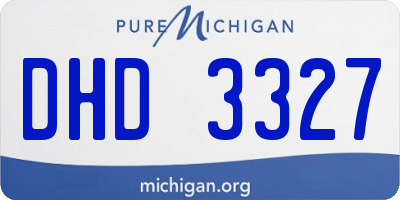MI license plate DHD3327