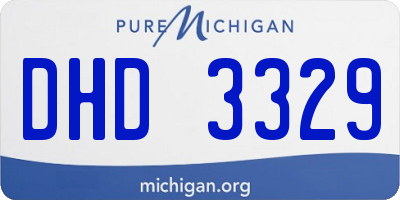MI license plate DHD3329