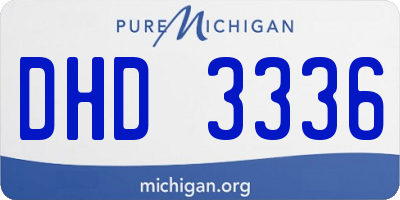 MI license plate DHD3336