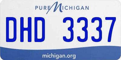 MI license plate DHD3337