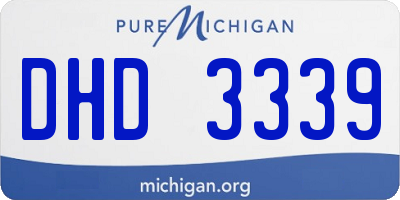 MI license plate DHD3339