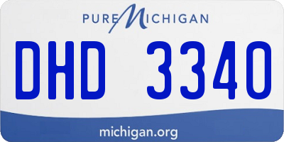 MI license plate DHD3340