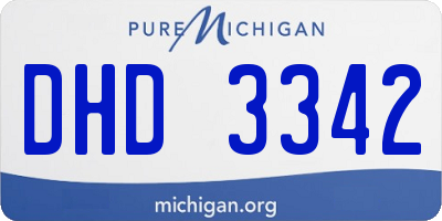 MI license plate DHD3342