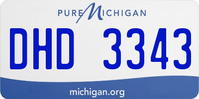 MI license plate DHD3343