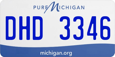MI license plate DHD3346