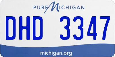 MI license plate DHD3347