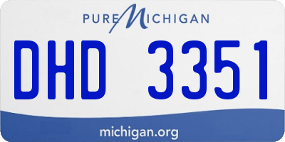 MI license plate DHD3351