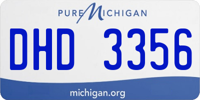 MI license plate DHD3356