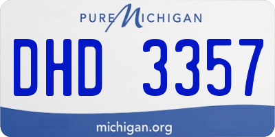 MI license plate DHD3357