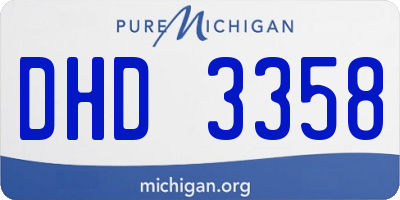 MI license plate DHD3358