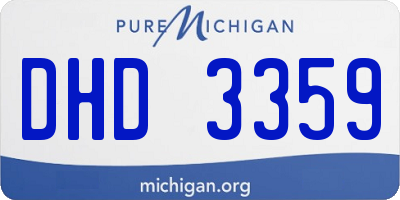 MI license plate DHD3359