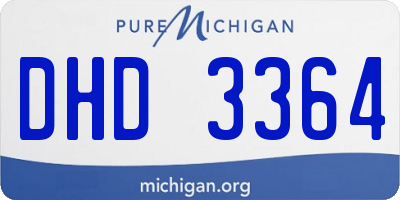 MI license plate DHD3364