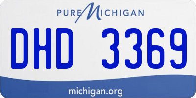 MI license plate DHD3369