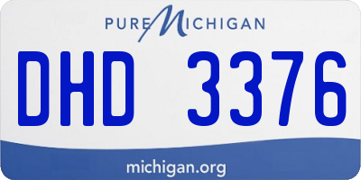 MI license plate DHD3376