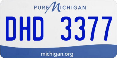 MI license plate DHD3377