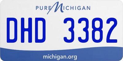 MI license plate DHD3382