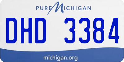 MI license plate DHD3384