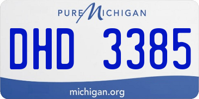 MI license plate DHD3385