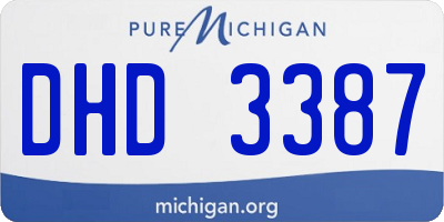 MI license plate DHD3387