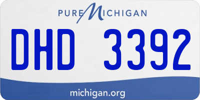 MI license plate DHD3392