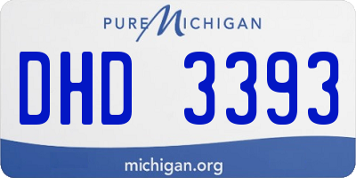 MI license plate DHD3393