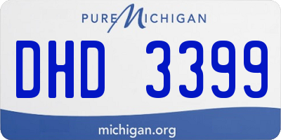 MI license plate DHD3399