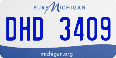 MI license plate DHD3409