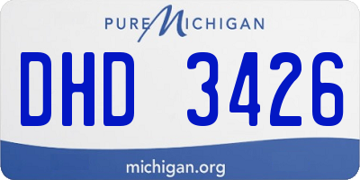 MI license plate DHD3426