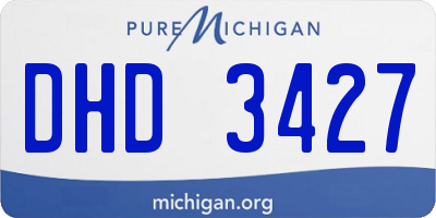 MI license plate DHD3427