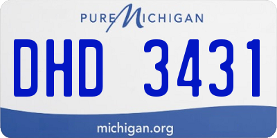 MI license plate DHD3431
