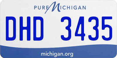MI license plate DHD3435