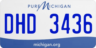 MI license plate DHD3436