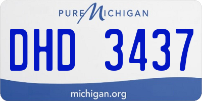 MI license plate DHD3437