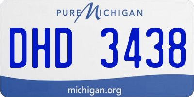 MI license plate DHD3438