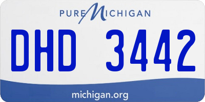 MI license plate DHD3442