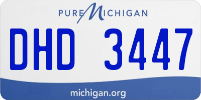 MI license plate DHD3447