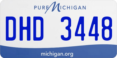 MI license plate DHD3448