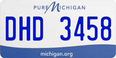MI license plate DHD3458
