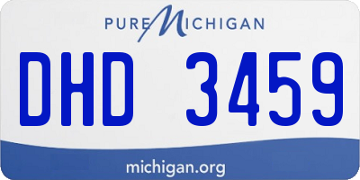 MI license plate DHD3459