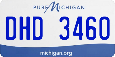 MI license plate DHD3460
