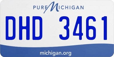 MI license plate DHD3461
