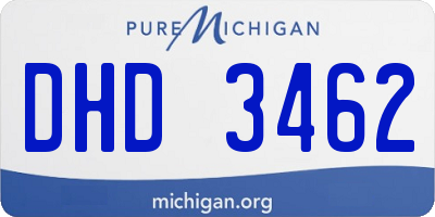 MI license plate DHD3462